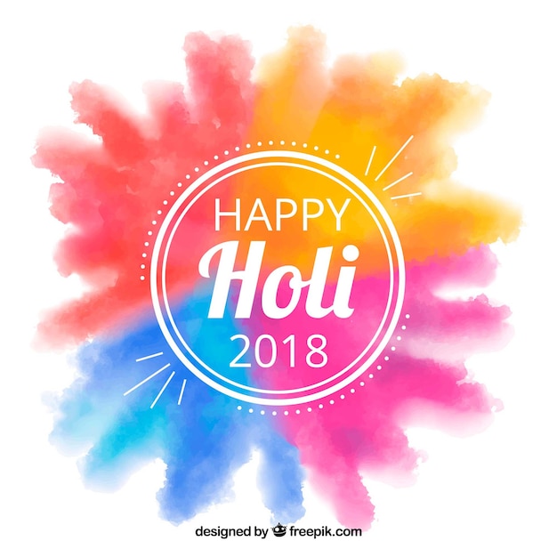 Free vector holi festival background