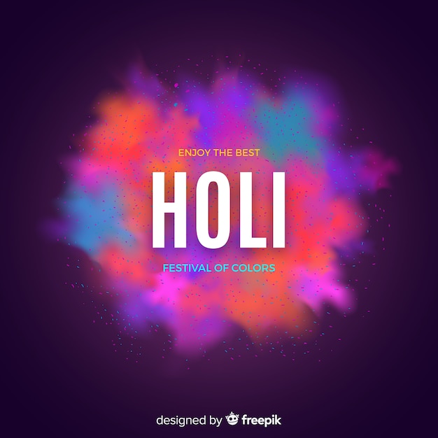 Free vector holi festival background