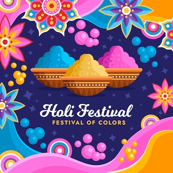 Free Vector Realistic holi background Free Vector Realistic holi background