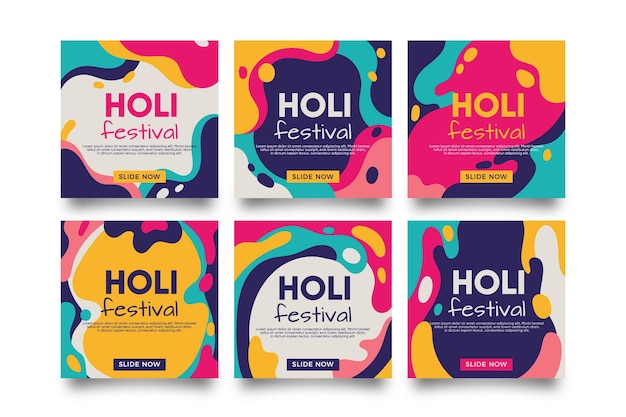 Holi festival instagram posts