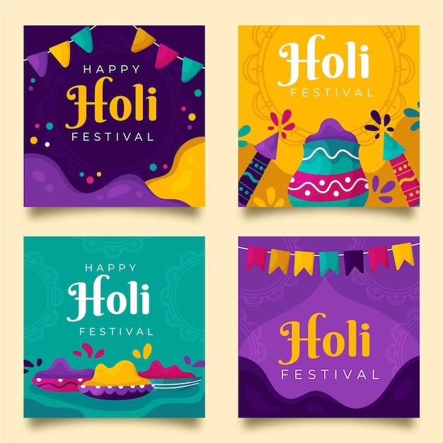 Holi festival instagram posts