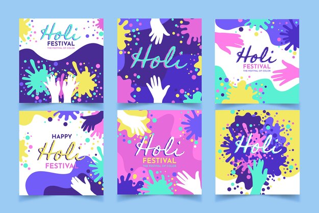 Holi festival instagram posts