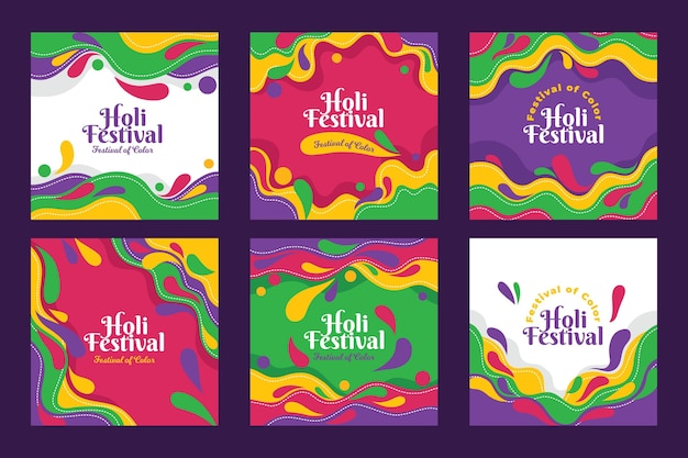 Post di instagram del festival di holi