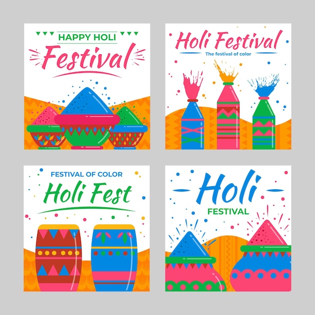 Holi festival instagram posts