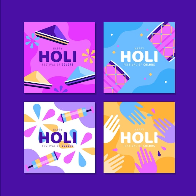 Post di instagram del festival di holi