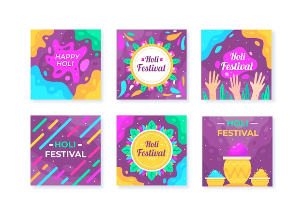 Holi festival instagram posts