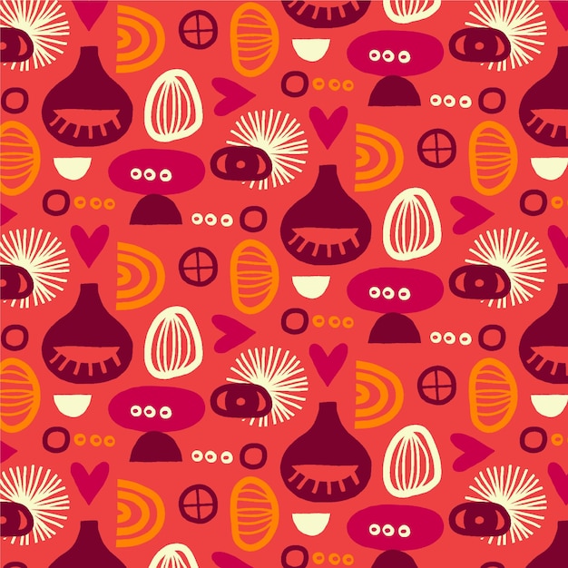 Free vector holi festival pattern indian style