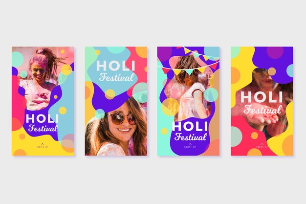 Holi festival social media posts for instagram