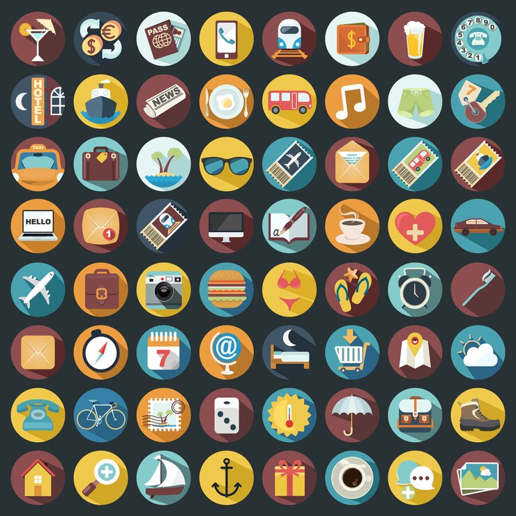 Holiday icons collection