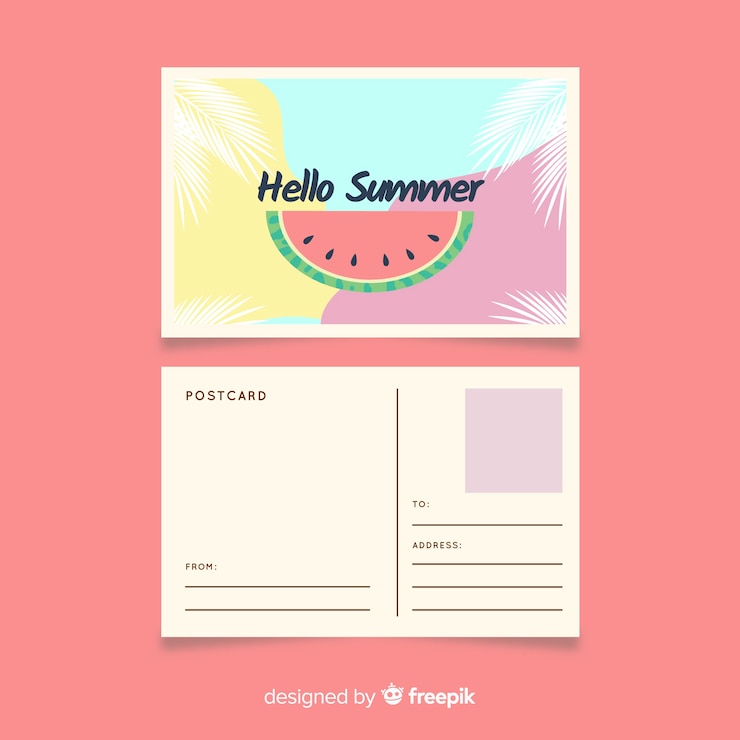 무료 Vector 휴일 엽서