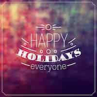 Free vector holidays background design