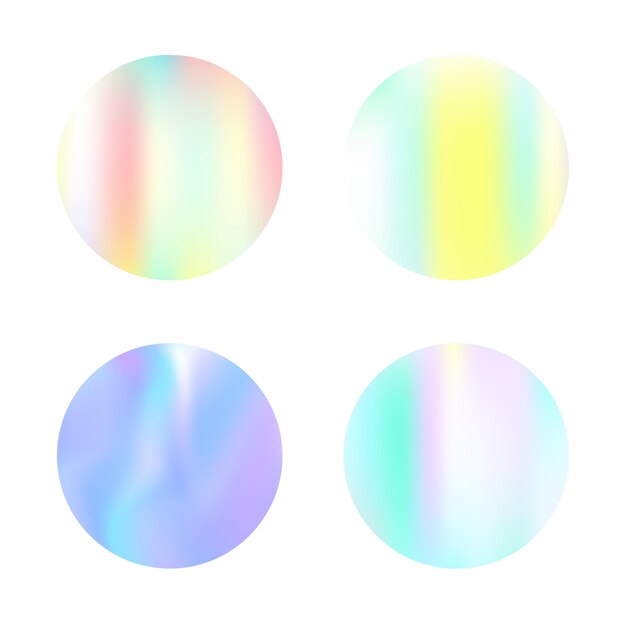 Holographic abstract backgrounds set