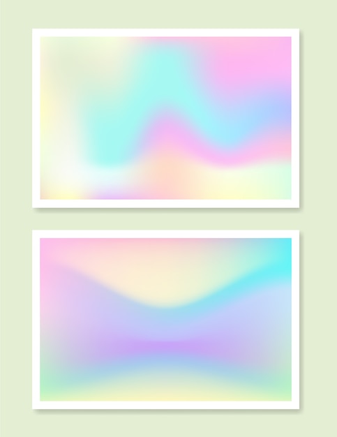 Free vector holographic gradient set