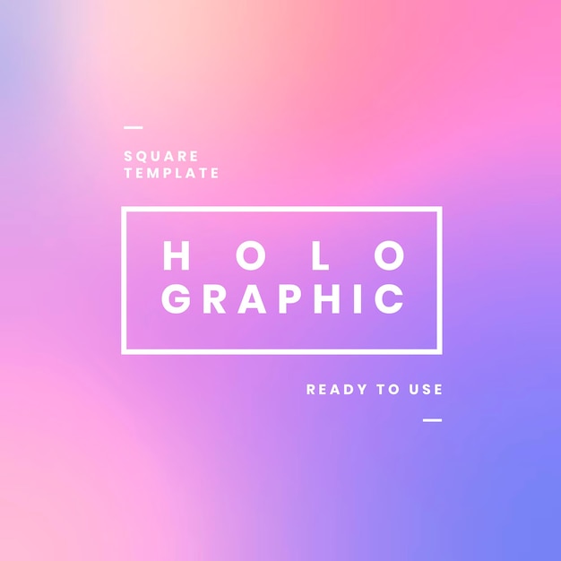 Holographic website banner design 