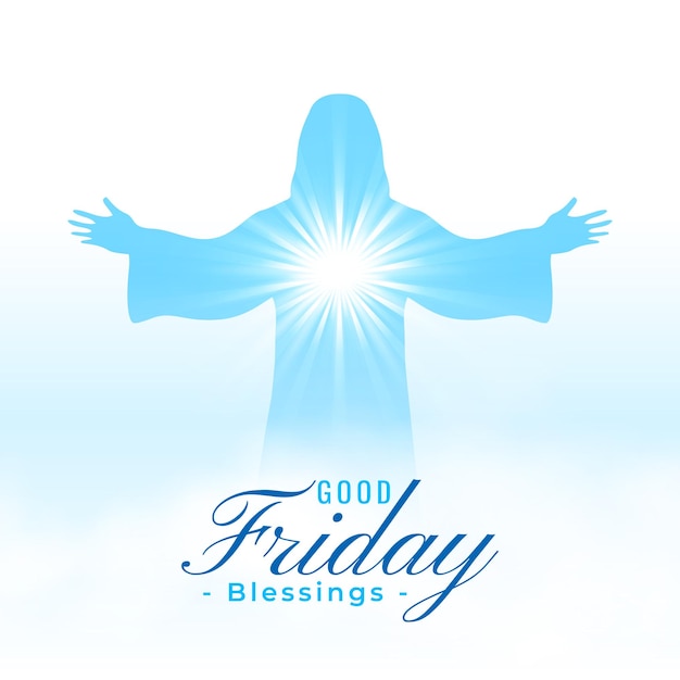Free vector holy week good friday event background for spiritual belief