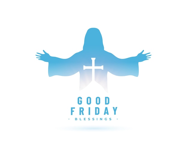 Бесплатное векторное изображение Святая неделя, страстная пятница или день пасхи, благословение, дизайн фона