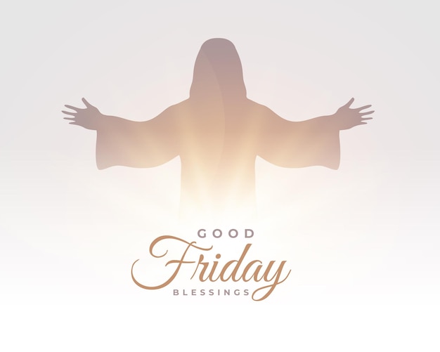 Free vector holy week good friday spiritual background for jesus worship