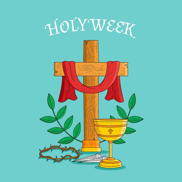 Holy week illustration