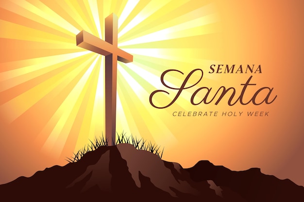 Free vector holy week illustration