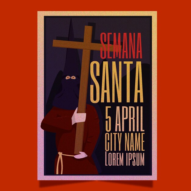 Holy week poster template