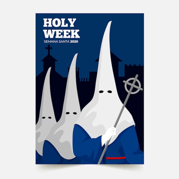 Holy week poster template