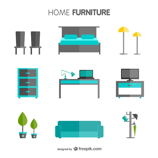 Free vector home furniture pack