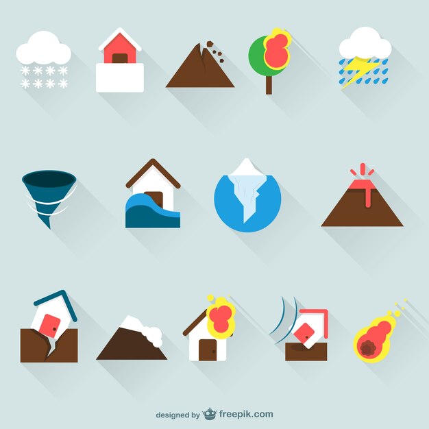 Home insurance icons