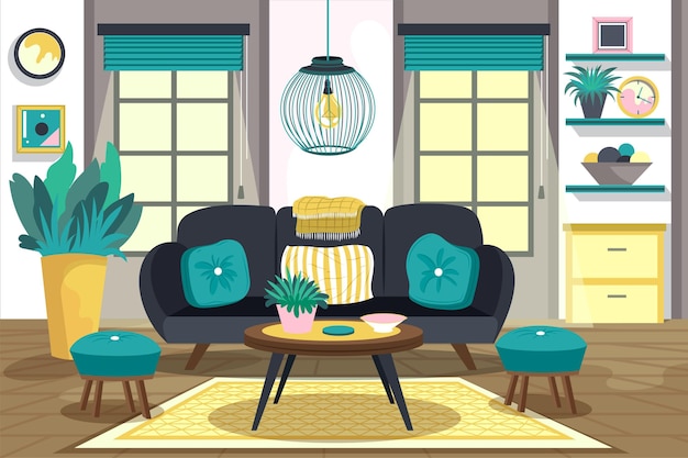 Home interior background