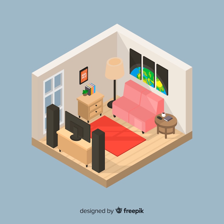 무료 Vector 홈 인테리어