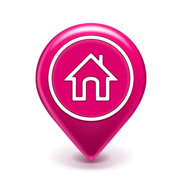 Home location icon isolated