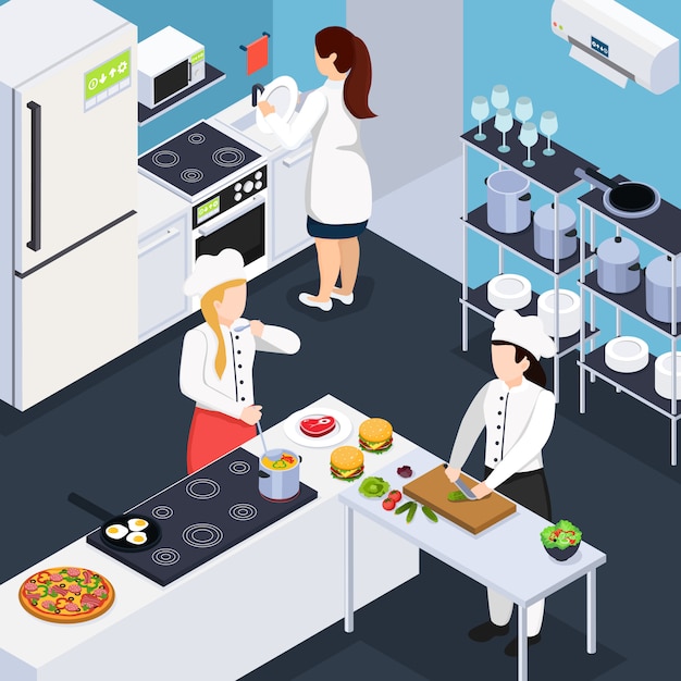 Home Staff Isometric Composition