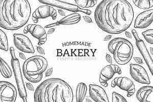 Free vector homemade bakery background