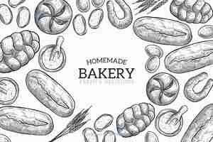 Free vector homemade bakery background