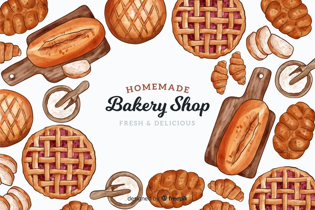 Homemade bakery background