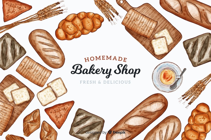 Free Vector homemade bakery background