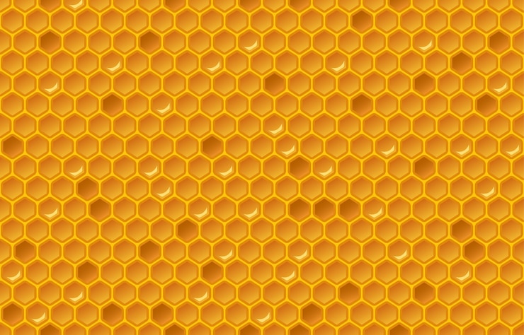 Free Vector honey comb pattern