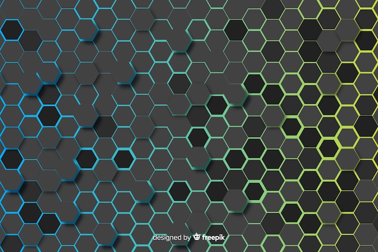 Free Vector honeycomb background with gradient
