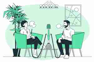 Free vector hookah place concept illustration