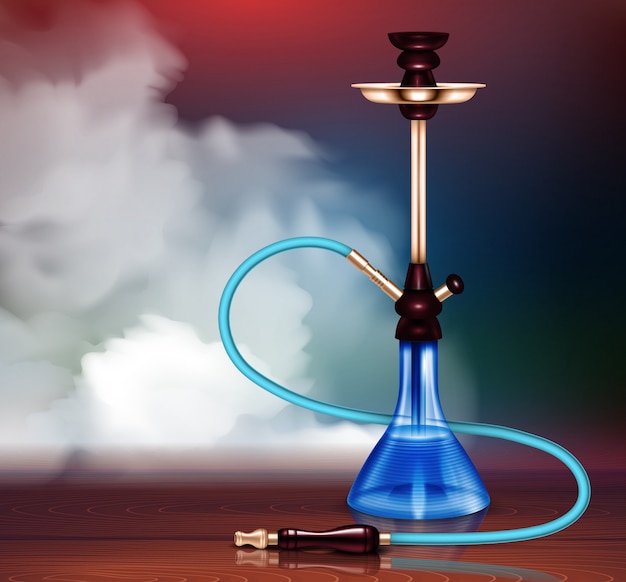 Free vector hookah realistic