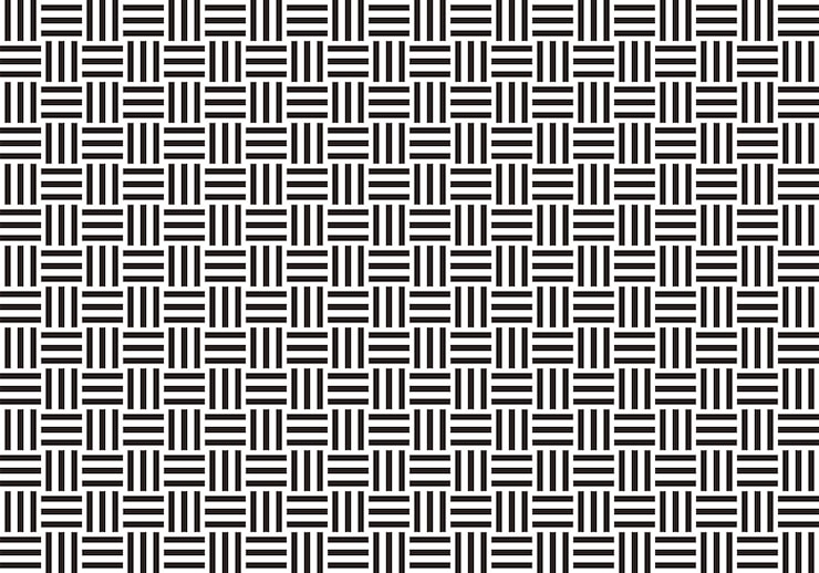Free Vector horizontally and vertically repeatable monochrome seamless japanese vintage pattern