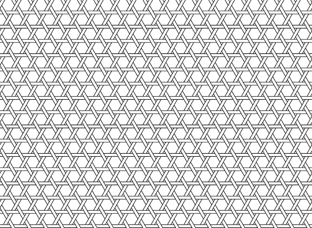 Free vector horizontally and vertically repeatable monochrome seamless japanese vintage pattern