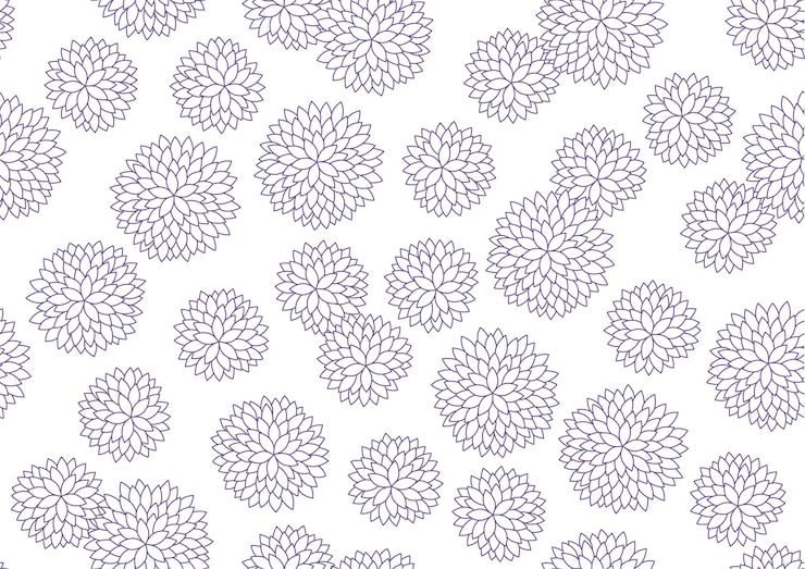 Free Vector horizontally and vertically repeatable seamless japanese auspicious vintage chrysanthemum pattern
