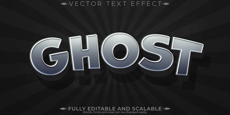 Free Vector horror movie text effect editable vintage and scary text style