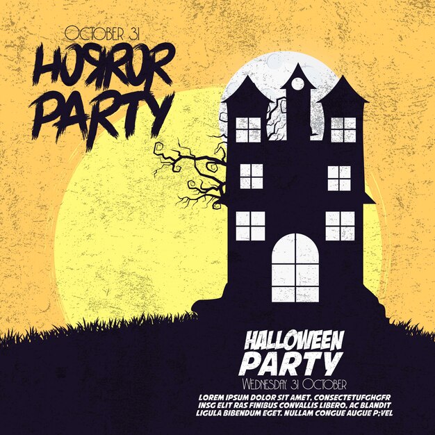 Horror Party Happy Halloween background