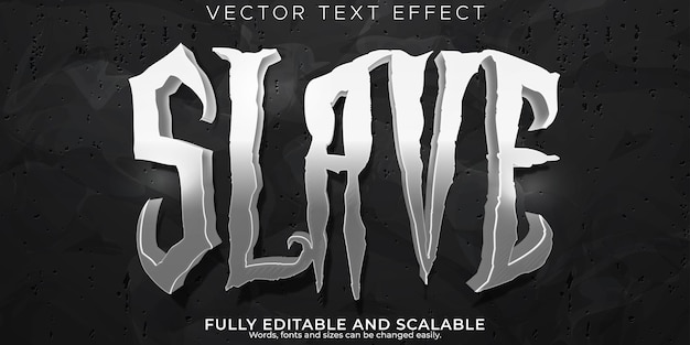 Free vector horror text effect editable night and scary text style