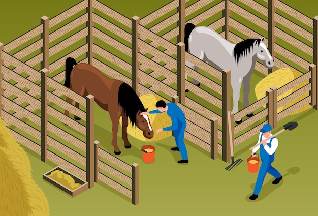 Horse Stable Illustration