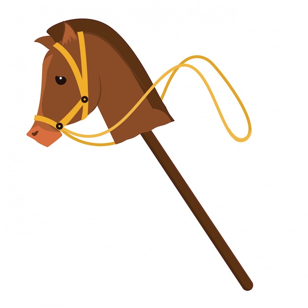 馬のおもちゃクリップアート画像