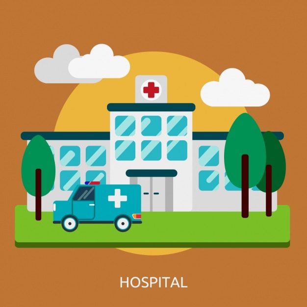 Free vector hospital background design