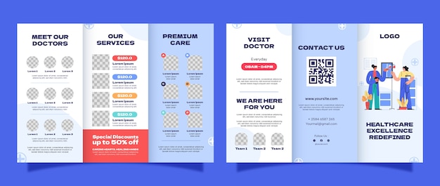 hospital care brochure template