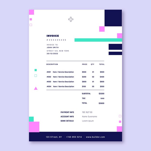 hospital care invoice template